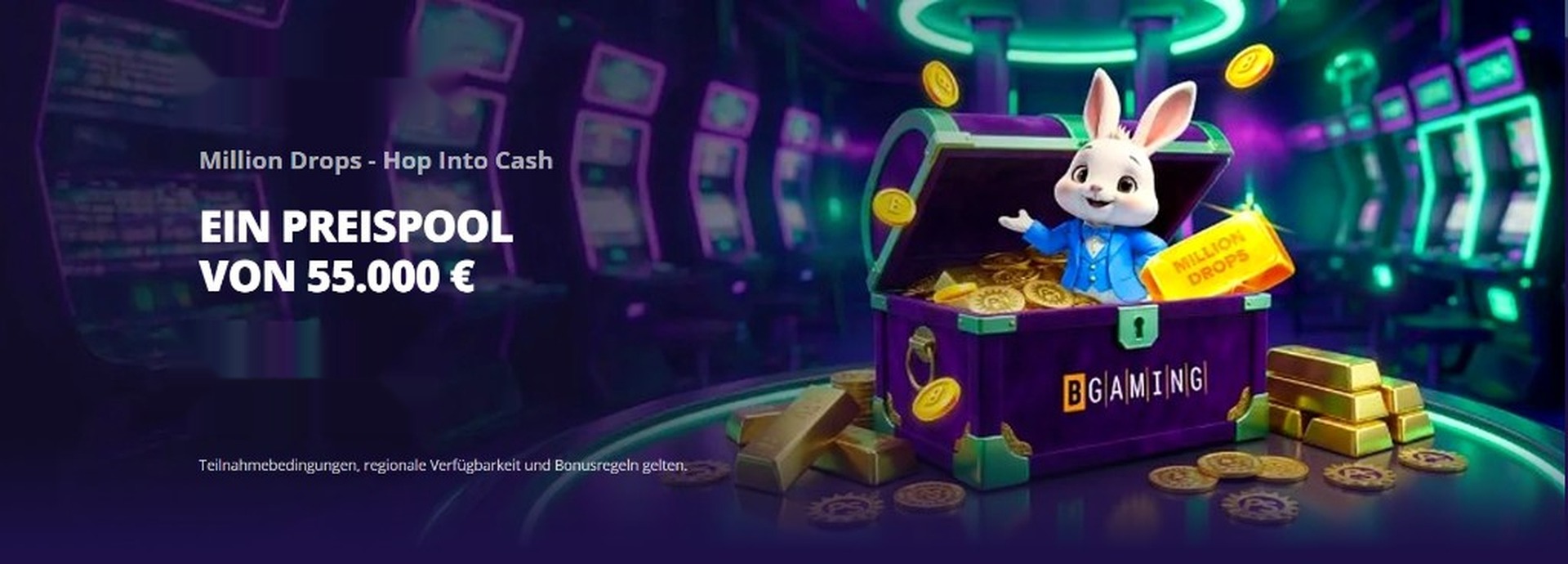 Million Drops - Hop Into Cash: ein Preispool von 55.000 Euro